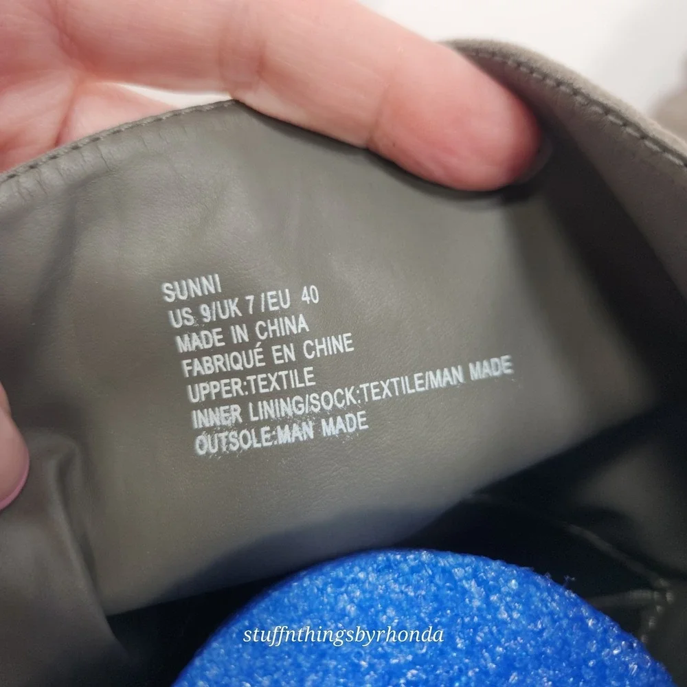 Shoedazzle Faux Suede Gray Wedge Boots Style Sunni US 9 / EU 40 / UK 7 - Picture 5 of 8